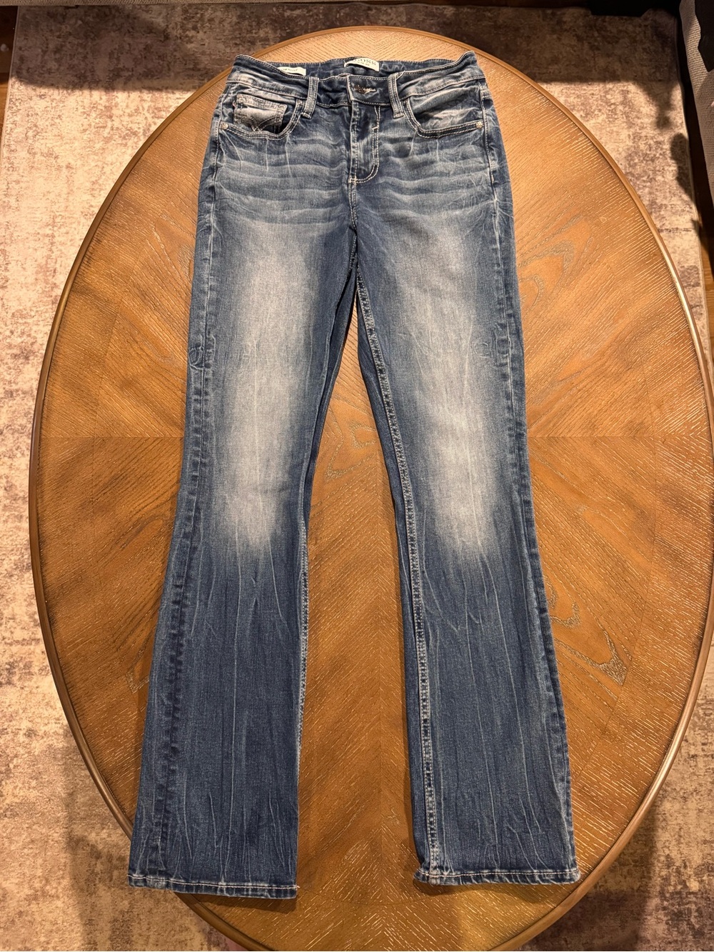 Vigoss Women's Light-Mid Wash Bootcut Jeans